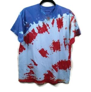 Gildan Tye Dye Men's Short Sleeve T-Shirt Size L